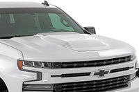 Rough Country | Hood Scoop | GAZ Summit White | Chevy Silverado 1500 2WD/4WD (2019-2026) | HS10010-GAZ