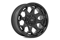 Rough Country | Rough Country 80 Series Wheel | One-Piece | Semi Gloss Black | 20x10 | 8x180 | -19mm | 80201806