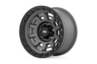 Rough Country | Rough Country 85 Series Wheel | One-Piece | Gunmetal Gray/Black | 15x8 | 5x4.5 | -19mm | 85150813