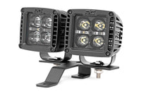 Rough Country | LED Light Kit | Quad | Cowl Mount | 2" Black | White DRL | Jeep Gladiator JT/Wrangler JL (18-26) | 70824