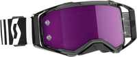 SCOTT Prospect Racing Goggle - Black/White with Purple Chrome Lens (Part No: 272821-7432281)