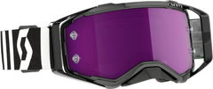 SCOTT Prospect Racing Goggle - Black/White with Purple Chrome Lens (Part No: 272821-7432281)