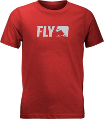 Fly Youth Primary Tee Red Yx