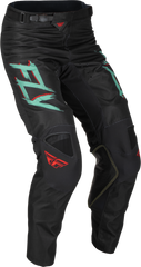 FLY RACING Kinetic S.E. Rave Pants Black/Mint/Red Size 34