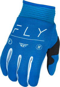FLY RACING Youth F 16 Gloves - True Blue/White (Part Number: 377-914YS)