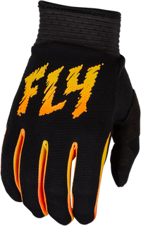 FLY RACING Youth F 16 Gloves Black/Yellow/Orange Yxs - Part Number 377-211YXS