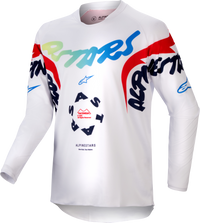 ALPINESTARS Youth Racer Hana Jersey White/Multicolor MD - Performance and Comfort