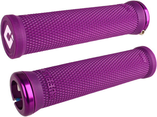 ODI Ruffian V2.1 BMX Grips - Purple/Purple (Part Number: L33RFPR-PR)