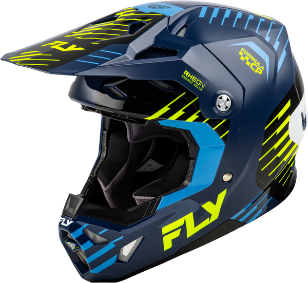 FLY RACING Formula Cp Slice Helmet - Navy/Hi Vis/White - Part Number 73-0050M