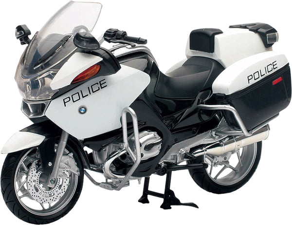 NEW-RAY 43153 Replica 1:12 Scale BMW R1200 RT P Police Motorcycle - White