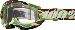 100-PERCENT Strata 2 Goggle War Camo Clear Lens - Premium Performance