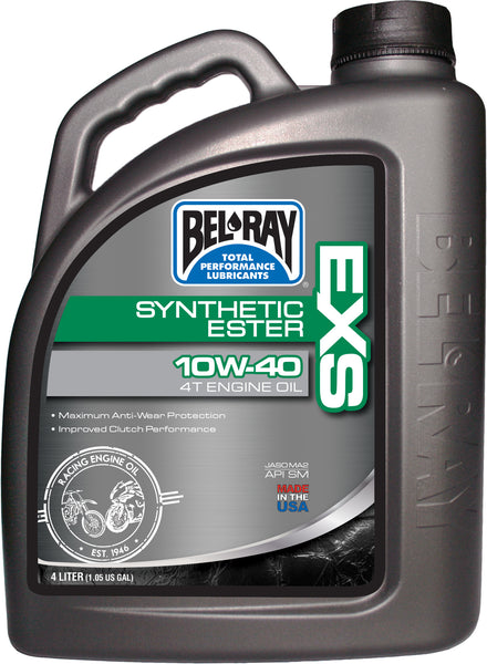 BEL-RAY EXS Full Synthetic Ester 4T Engine Oil 10W-40 4L - Part Number 99161-B4LW