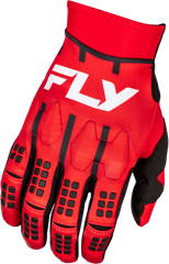 FLY RACING Evolution Dst Gloves Red/White/Black Small - Part Number 378-112S