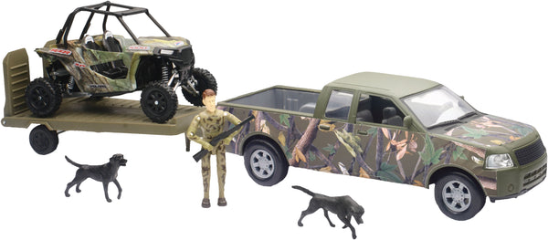 NEW-RAY SS-76456 Replica 1:18 Truck/Trailer/UTV Camo Model