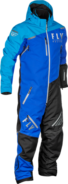 FLY RACING Cobalt Shell Monosuit Blue/Grey 2X - Weatherproof Performance