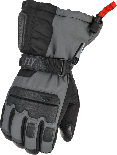 FLY RACING Aurora Gloves Black/Grey Small - Durable, Insulated & Waterproof