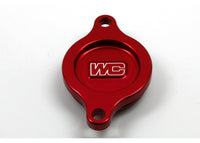 WORKS 27-165 Oil Filter Cover in Red