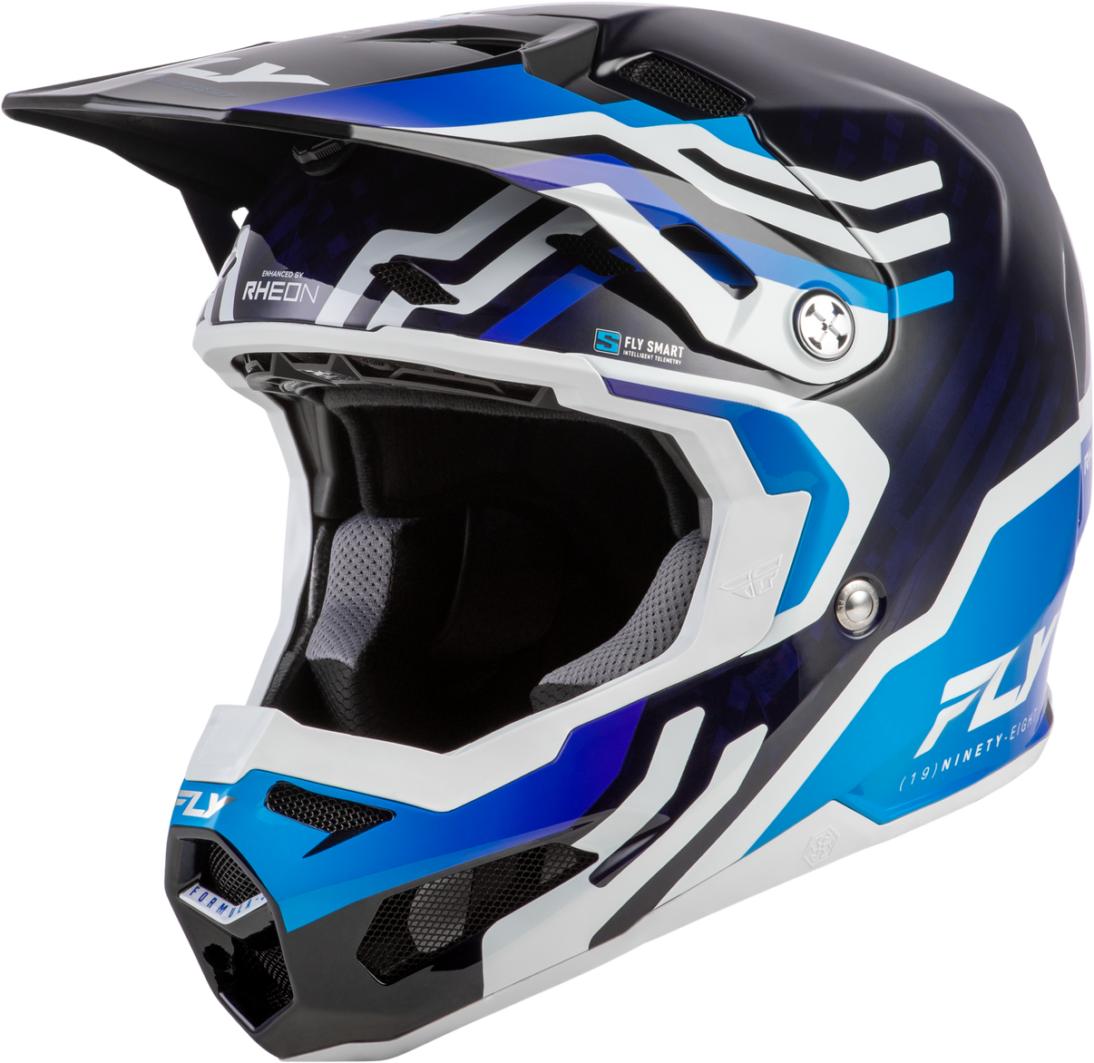 Formula S Carbon Byte Helmet Blue Carbon/Blue/White Xs