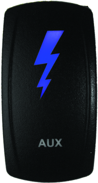 DragonFire Racing Lighted Switch Aux On/Off Blue Led