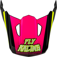 Youth Kinetic Scorched Helmet Visor Neon Pnk/Hivis/Blk Ys Yl