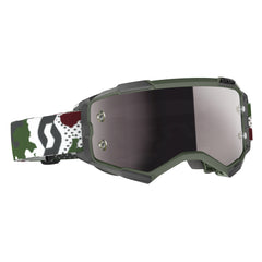 SCOTT Fury Goggle Dark Green/White Camo with Silver Chrome Works - Part 2728287-081269