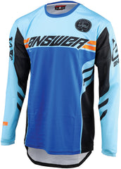 Answer 25 Arkon Nitrus Jersey Blue/Black/Hyper Orange Youth - XS