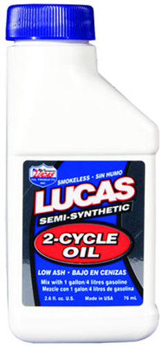 LUCAS Semi Synthetic 2 Cycle Oil 2.6oz - Part Number 10058