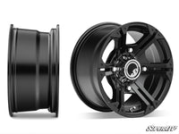 Standard XT Warrior Tires 34x10x14 on 14x7 Bandit H-Series Black Wheels 4/156 Pattern