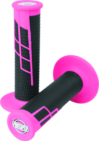ProTaper Clamp-On 1/2 Waffle Grip - Neon Pink/Black