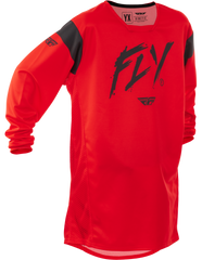 FLY RACING Youth Kinetic Stoke Jersey Red/Black 378-527YM