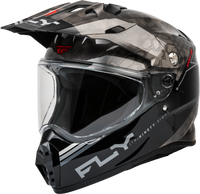 FLY RACING Trekker Kryptek Conceal Helmet Black/Grey/White XS - Part Number 73-7027XS