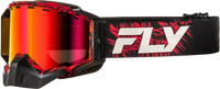 Zone Snow Goggle Red/Blk W/Red Mirror/Amber Lens