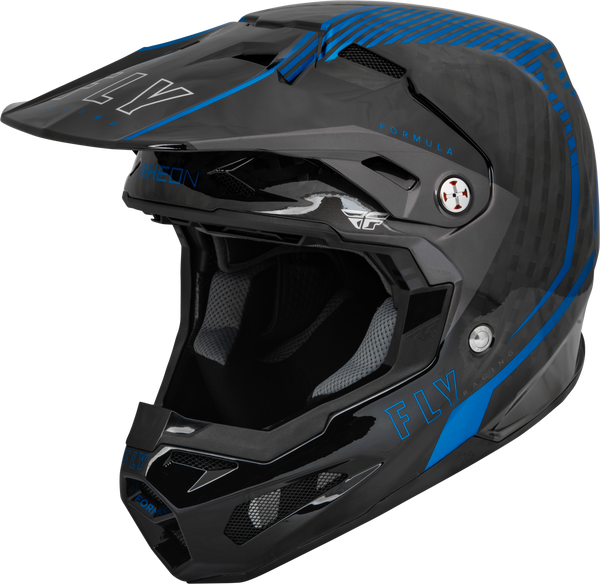 FLY RACING Formula Carbon Tracer Helmet Blue/Black XS - 73-4440XS