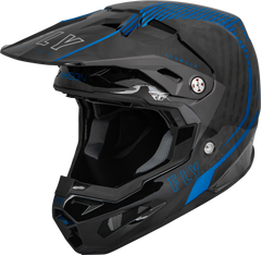 FLY RACING Formula Carbon Tracer Helmet Blue/Black XS - 73-4440XS