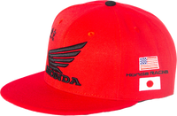 Honda Hat Factory Snapback Red