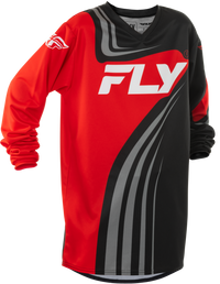 FLY RACING Youth F 16 Jersey Black/Red/White - Part Number 378-220YL