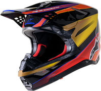 Supertech S M10 Era Helmet Gold Ylw/Rio Red Glossy Sm