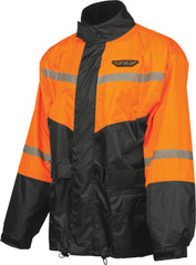 2 Piece Rain Suit Black/Orange 4x