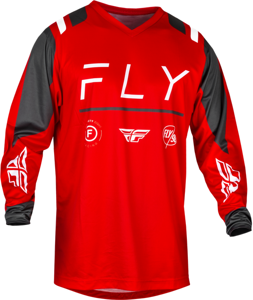 F 16 Jersey Red/Charcoal/White Lg