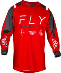 F 16 Jersey Red/Charcoal/White Lg