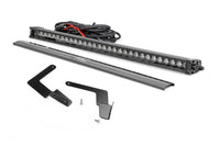 Rough Country | LED Light Kit | Lower Grille Mount | 30" Black Single Row | White DRL | Toyota Tacoma (16-23) | 70619BLDRL