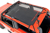 Rough Country | Mesh Bikini Top Plus | Black | Ford Bronco 4WD (2021-2026) | 85116