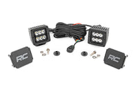 Rough Country | LED Light Kit | Ditch Mount | 2" Black Pair | Spot Pattern | Ford Bronco (21-26) | 71047