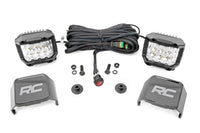 Rough Country | LED Light Kit | Ditch Mount |  2" Chrome Pair | Wide | Ford Bronco 4WD (21-26) | 71050