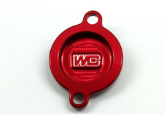 WORKS Oil Filter Cover Red 27-095 for KTM/Husqvarna/GasGas