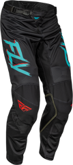 FLY RACING Kinetic Mesh Rave Pants Red/Black/Mint Sz 34