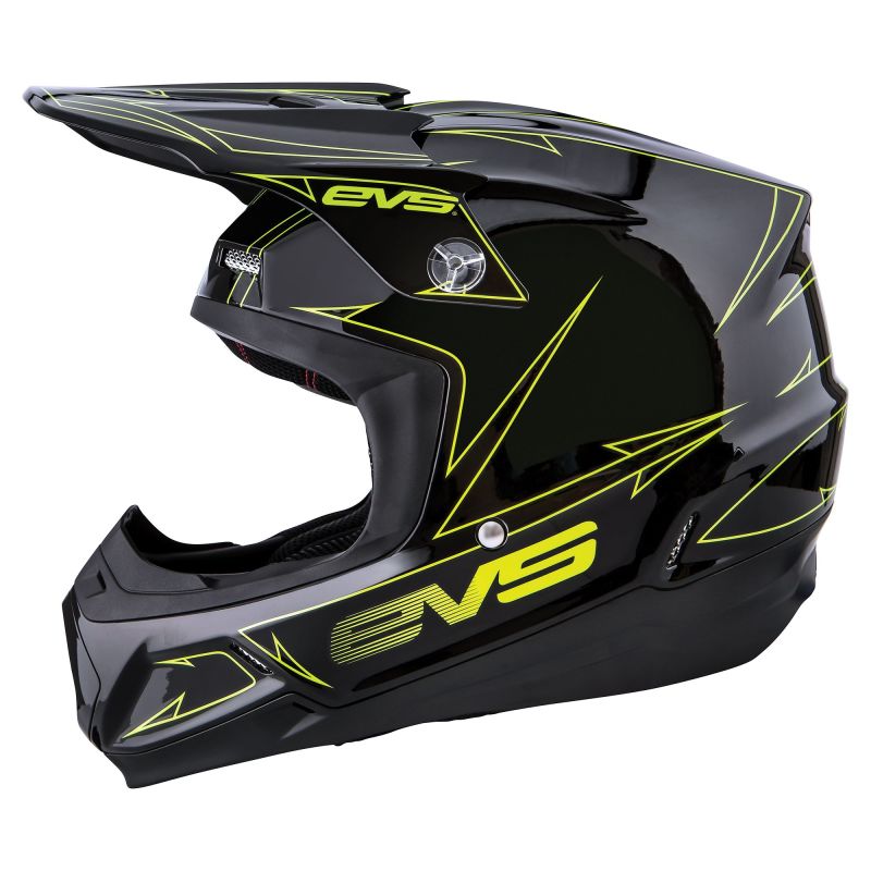 EVS T5 Pinner Helmet Black/Hiviz Yellow - 2XL