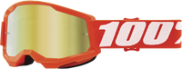 100% Strata 2 Junior Goggle with Orange Mirror Gold Lens - Part Number 50032-00005