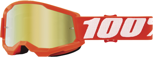 100% Strata 2 Junior Goggle with Orange Mirror Gold Lens - Part Number 50032-00005