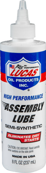 Lucas Semi Synthetic Assembly Lube 8 Oz - Part Number 10153